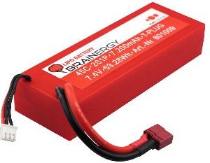 LiPo CAR 7,4v 7200mAh 45C SPINA DEANS HARDCASE BRAINERGY cod.801009