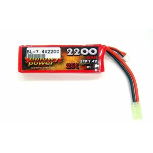Batteria Lipo Billowy 7.4v 2200mah 25c cod.bl-7.4×2200