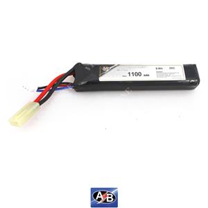BATTERIA LI-PO 7.4VX1100 MAH 25C ACTION BATTERIES cod.AB2S11N25TLE