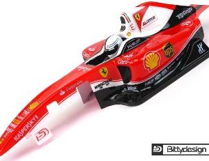 BittyDesign CARROZZERIA F1 TYPE-6C 1/10 TRASPARENTE cod.BDF1-T6C