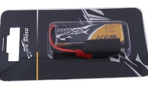 LiPo batteria Tattu 3,7v 600mAh 30c spina BEC JST cod.genta30c6001sj