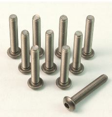 Yeah racing VITI IN TITANIO 3x20mm 10pz TESTA BOMBATA cod.gpedbhp320