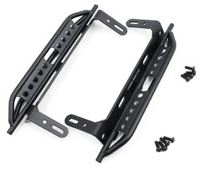 Pedane laterali in metallo nere per Traxxas TRX-4 Defender e Bronco cod.GPEDTRX4-053