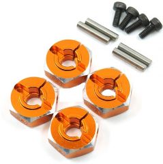 Yeahracing Trascinatori esagonali arancioni in alluminio da 5mm cod.gpedwa-031or