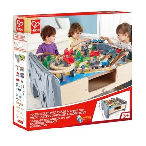 HAPE E3766 SET FERROVIARIO CON TAVOLO DA GIOCO