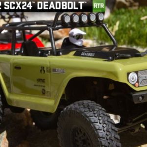 Axial SCX24 Deadbolt verde 1/24 4WD montata con radio cod.90081