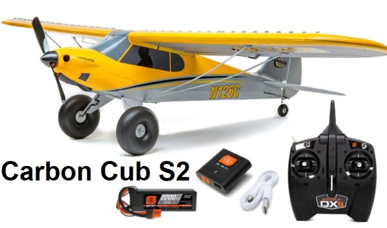 Horizonhobby Carbon Cub S 2 RTF completo radio + lipo 11.1v