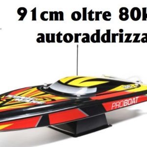 Proboat Sonicwake V2 36 rosso nero e giallo autoraddrizzante cod.HORPRB0803221