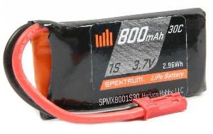Spektrum LiPo 1S 3,7v 800mAh 30C JST cod.spmx8001s30