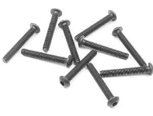 Viti nere 3x20mm testa bombata a brugola 10pz 902320