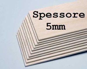 Tavole di balsa 5x100x1000mm 1pz primissima scelta 6445