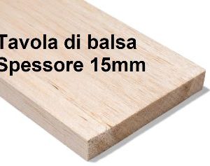 Tavola di balsa 15x100x1000mm 1pz cod.PCHC6450