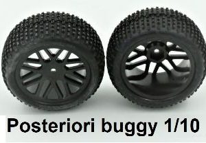 Gomme e cerchi buggy 1/10 posteriori 2pz cod.radbb22426