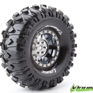 Louise Gomme + cerchi cromo 1.9 CR-Rowdy 121mm 2pz 1/10 per crawler cod.t3233vbc