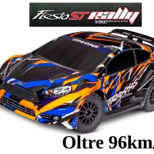Traxxas Automodello Ford Fiesta ST Rally 4WD scala 1/10 Brushless VXL-3S TQI 2,4GHz TSM RTR Orange cod. TXX74276-4-ORNG