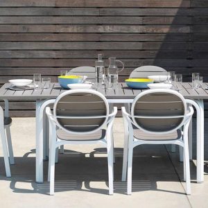 SET NARDI TAVOLO ALLORO 140/210 E 6 PALMA