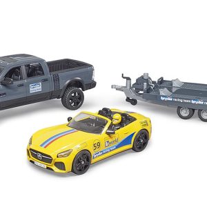 Bruder Pick-up Ram Power Wagon & Roadster Bruder Racing Team cod.02504