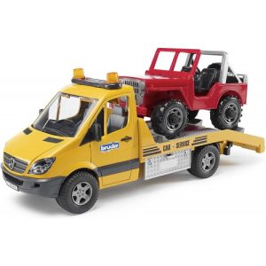 Soccorso Stradale MB Sprinter con Jeep – Bruder cod.02535