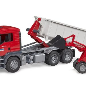 Bruder Camion MAN TGS con container scarrabile e pala caricatrice Schäffer cod.03767