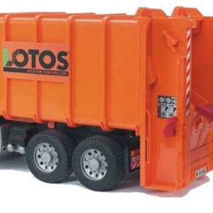 Bruder camion rifiuti arancione 02762
