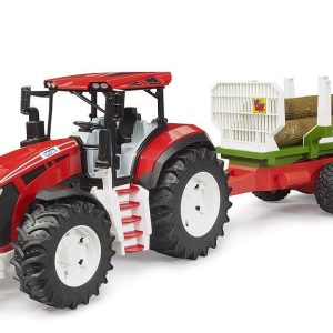 BRUDER TRATTORE ROADMAX CON RIMORCHIO E 3 TRONCHI D’ALBERO cod.3453