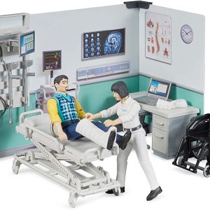 Bruder  AMBULATORIO Medico con Accessori, Multicolore, 62711