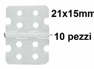 Cerniere per timoni (21×15)mm 10 pz. cod.702003
