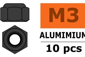 DADI AUTOBLOCANTI GUN METAL M3 10pz cod.gf-0400-033
