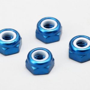 Yokomo dadi M3 blu alluminio autobloccanti 4pz