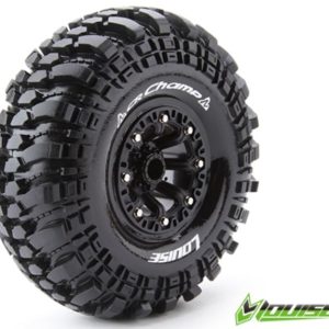 Louise GOMME CRAWLER 2.2 CR-CHAMP 2pz 1/10 INCOLLATE SU CERCHI NERI cod.lr-t3236vb