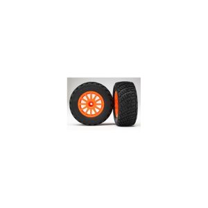 Traxxas gomme e cerchi rally arancio (2pezzi)