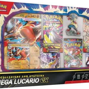 POKEMON MEGA LUCARIO EX COLLEZIONE CON STATUINA