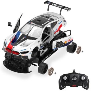 Jamara auto BMW M8 GTE 1:18 bianco 2,4GHz Kit di costruzione cod.403130