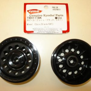 Kyosho TRH111BK  Cerchi Ruote (2 Pezzi / Nero / DRT) 1/10