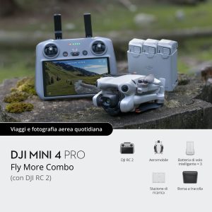 Drone DJI Mini 4 Pro Fly More Combo (DJI RC 2)