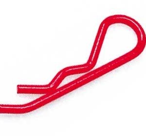 Robitronic Body Clip 1/8 Fluorescent Orange-red (6)