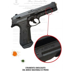 PISTOLA SEMIAUTOMATICA A GAS COMPRESSO ALFA 575 PAIN&BALL CALIBRO 50 CAPACITA’ 7 COLPI    Calibro 50 