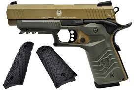 PISTOLA A GAS 1911 CUSTOM TYPE GREEN/TAN HFC HG-171t