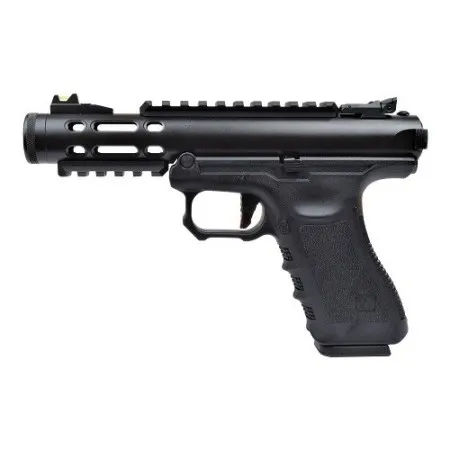 PISTOLA SOFTAIR A GAS GALAXY G SERIES BLACK METAL SLIDE BLOWBACK cod.we-wgx1-b - immagine 2