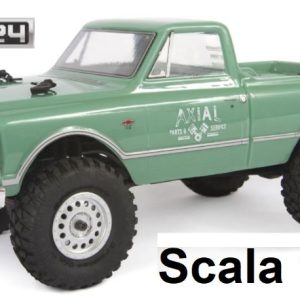 Axial Chevrolet C10 1967 verde 1/24 4WD SCX24 montata con radio cod.HORAXI00001T1
