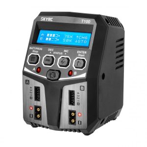Caricabatterie SkyRC T100 AC DUO LiPo 2-4s 5A 2x50WSkyRC cod.100162