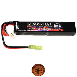 BlackRifle BATTERIA 11,1x1300mah LIPO 15C BR1 cod.BR11,1×1300-15C