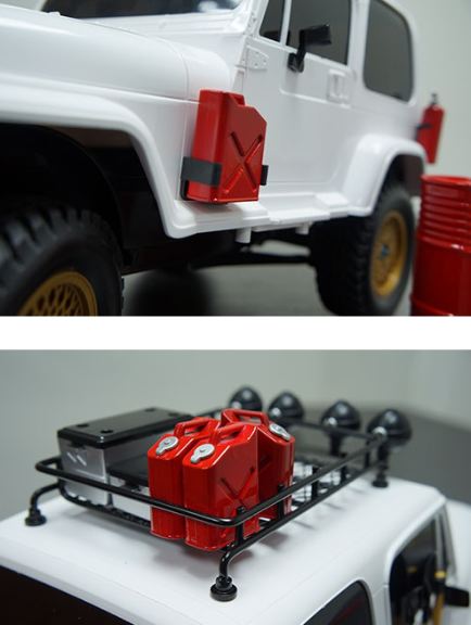YeahRacing taniche carburante 2pz per jeep crawler cod.ya-0355 - immagine 2